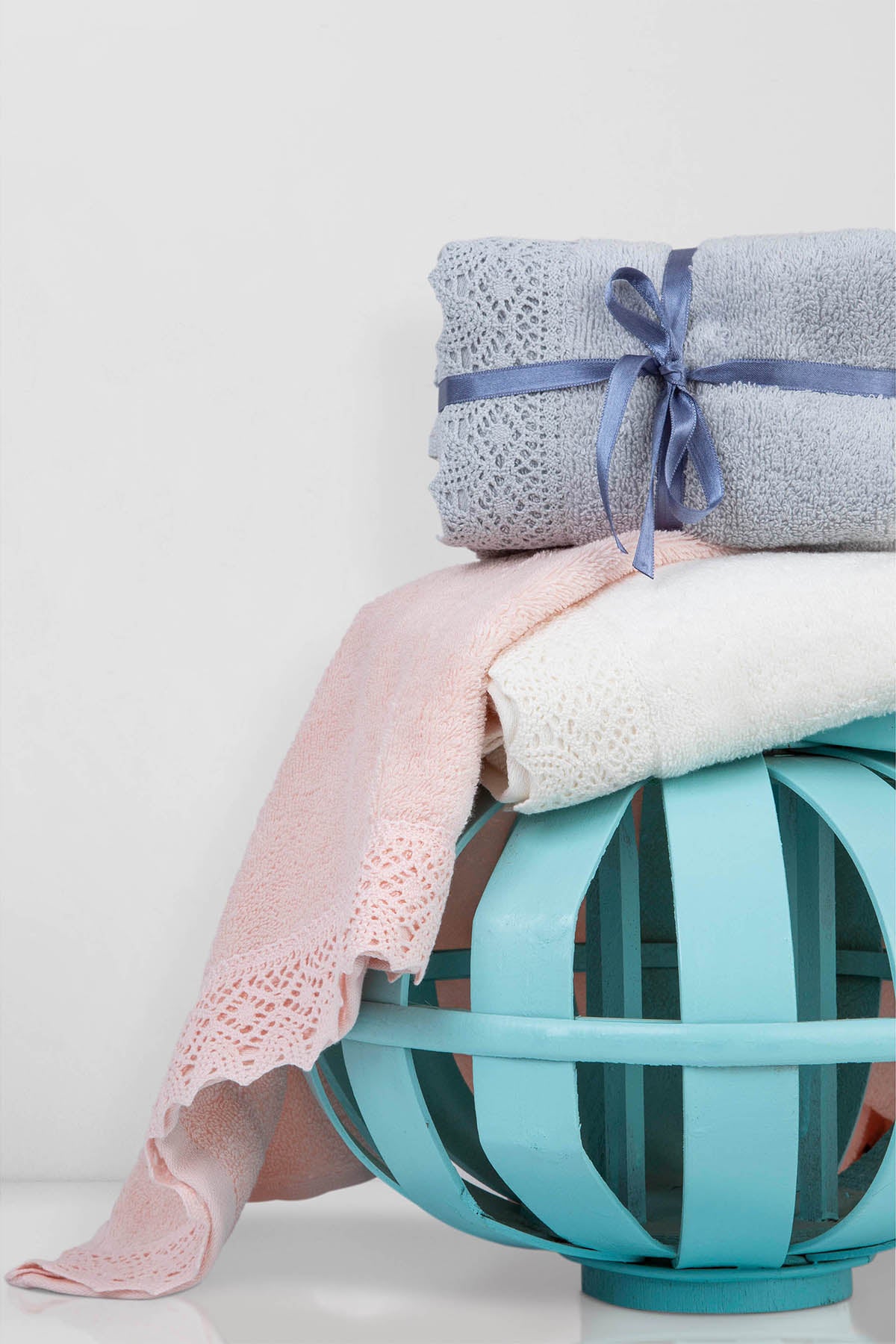 Lacy Banyo Havlusu 90x150 cm Gri