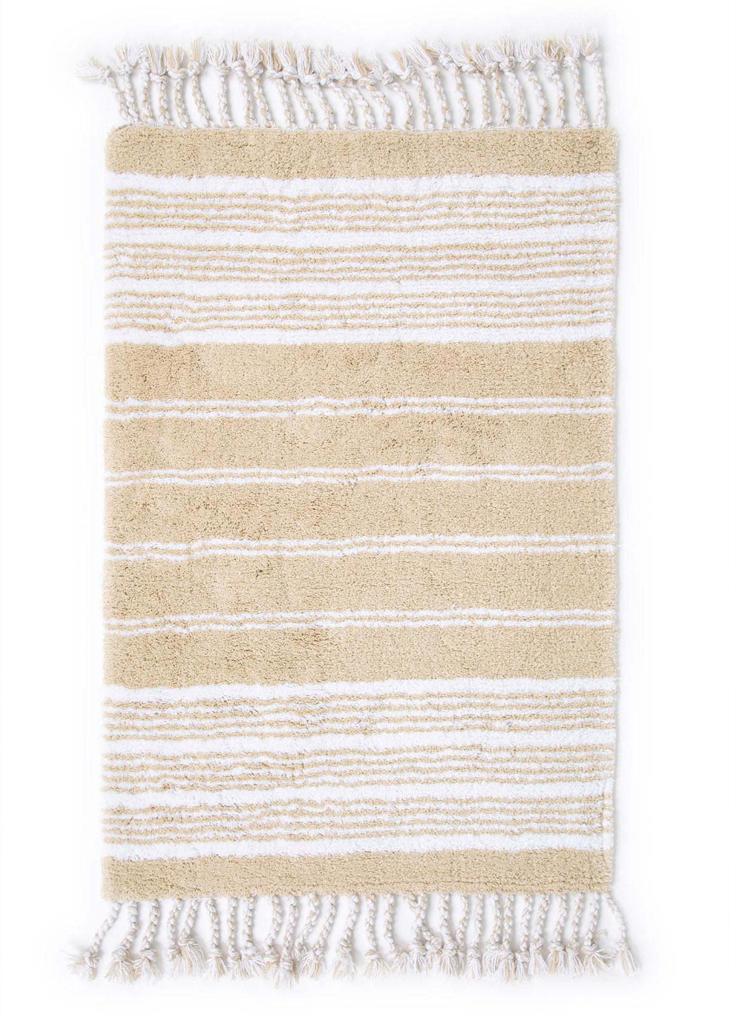 Martil Single Bath Mat 100% Cotton 70x110 Beige