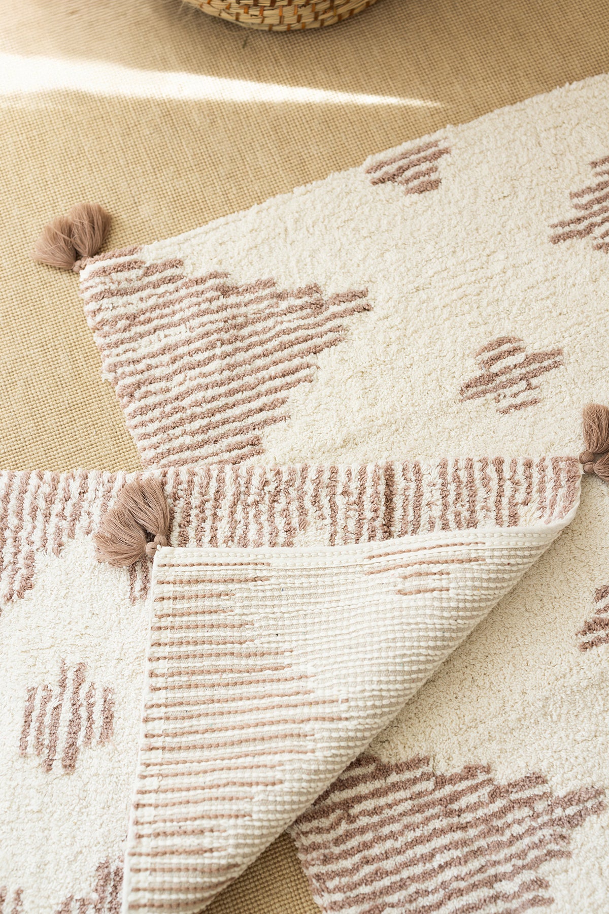 Mistic 2 Piece Bath Mat Set 100% Cotton 40x60 + 60x90 Brown