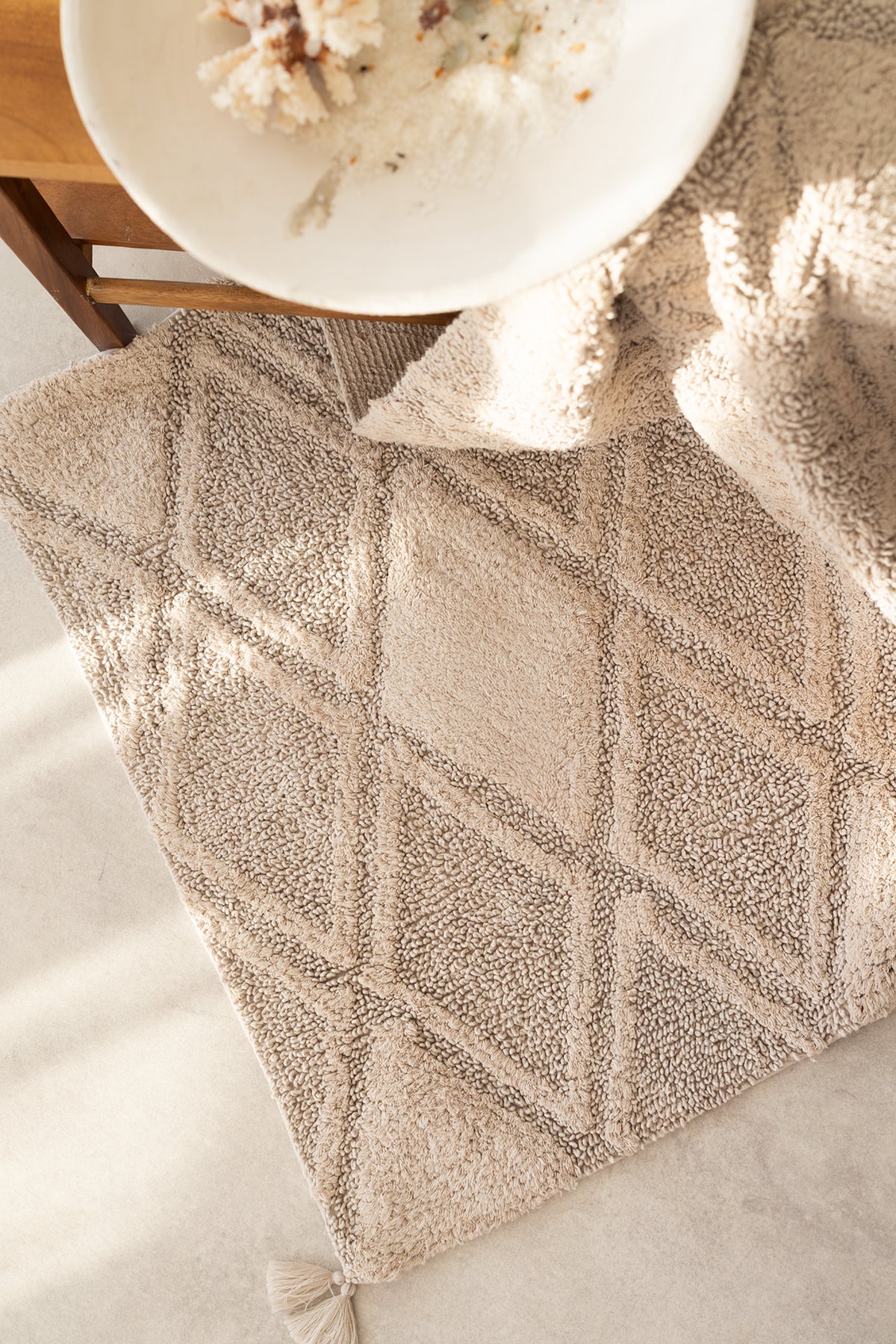 Maxi Tekli Banyo Paspası %100 Pamuk 70x110 Gri