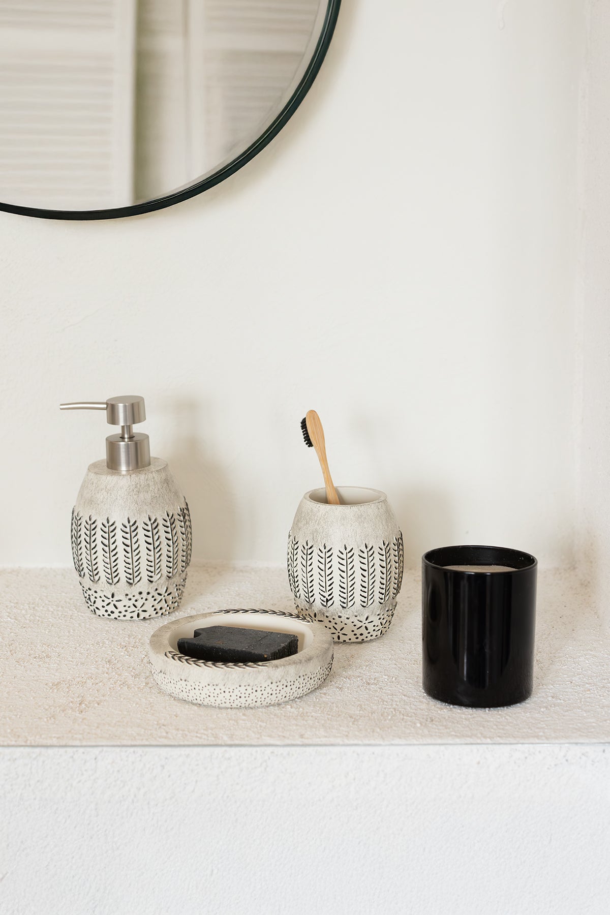 Allesi 3 Parça Banyo Seti Gri