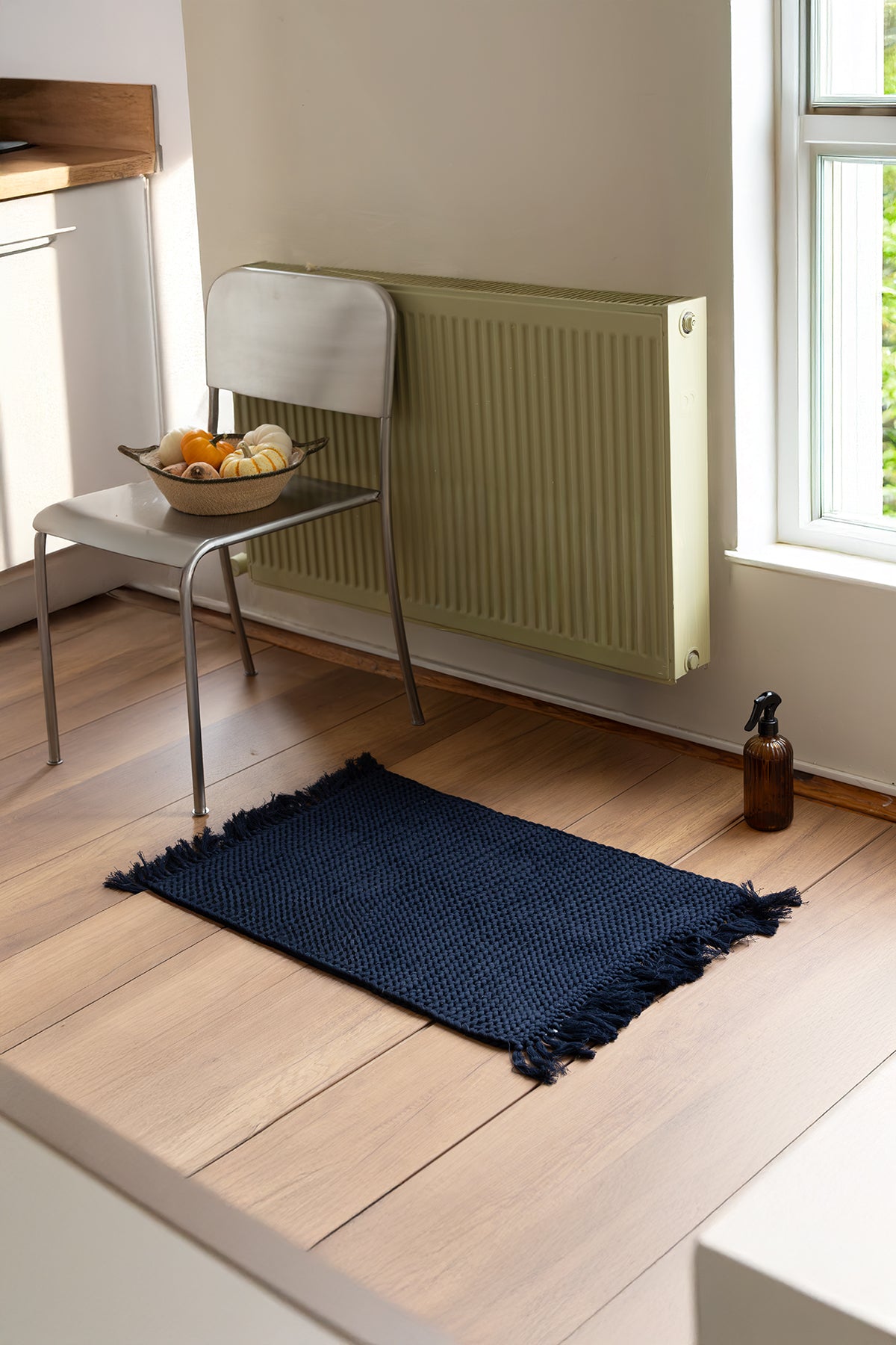 Lavish Single Bath Mat 100% Cotton 50x70 Navy Blue