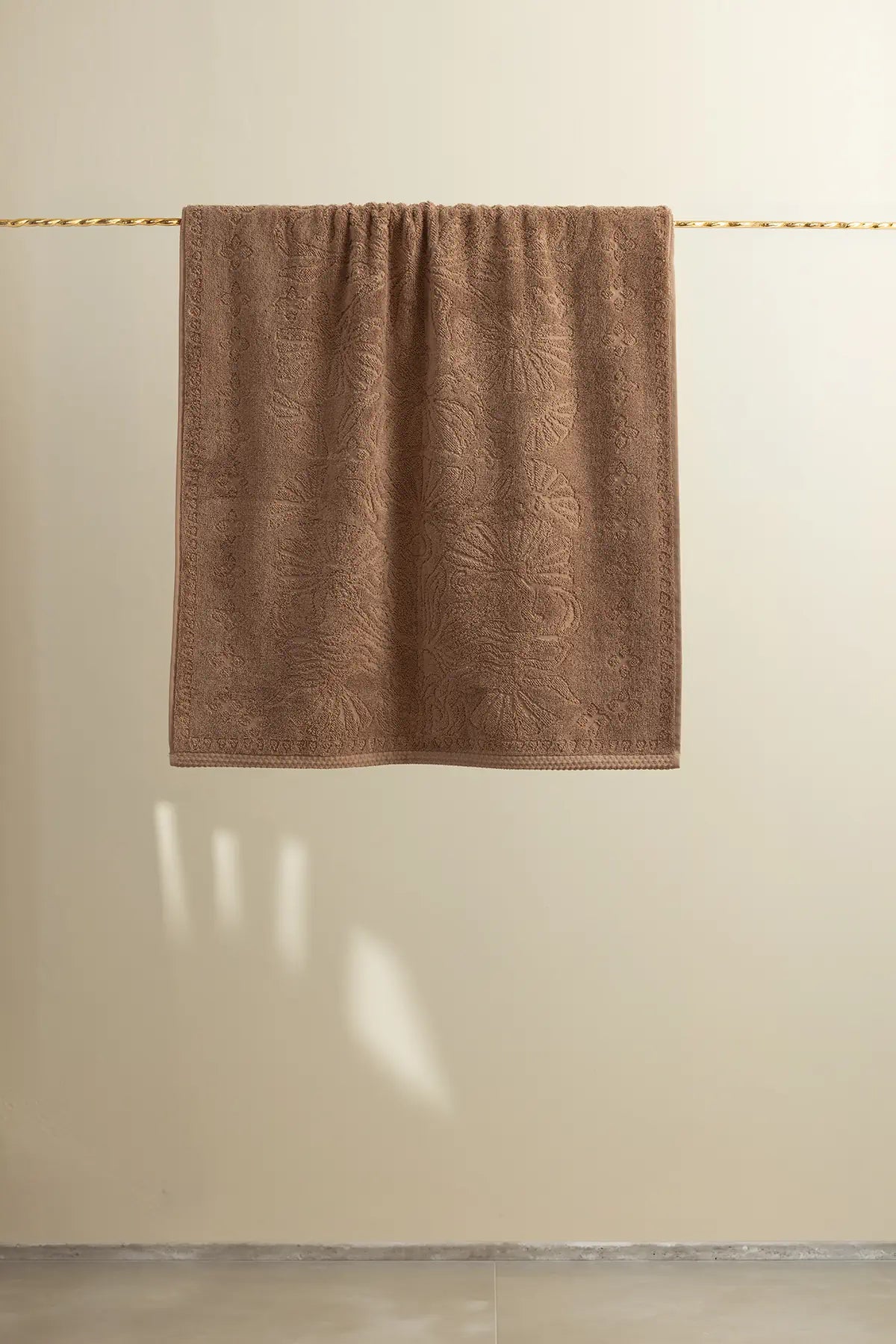 Liana 100% Cotton Towel Earth Brown 50x90 cm