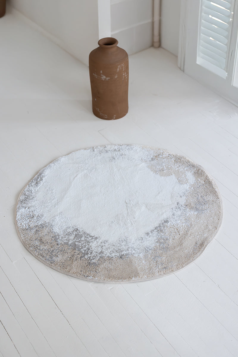 Hypnos Yuvarlak Banyo Paspası 70x70 Bej