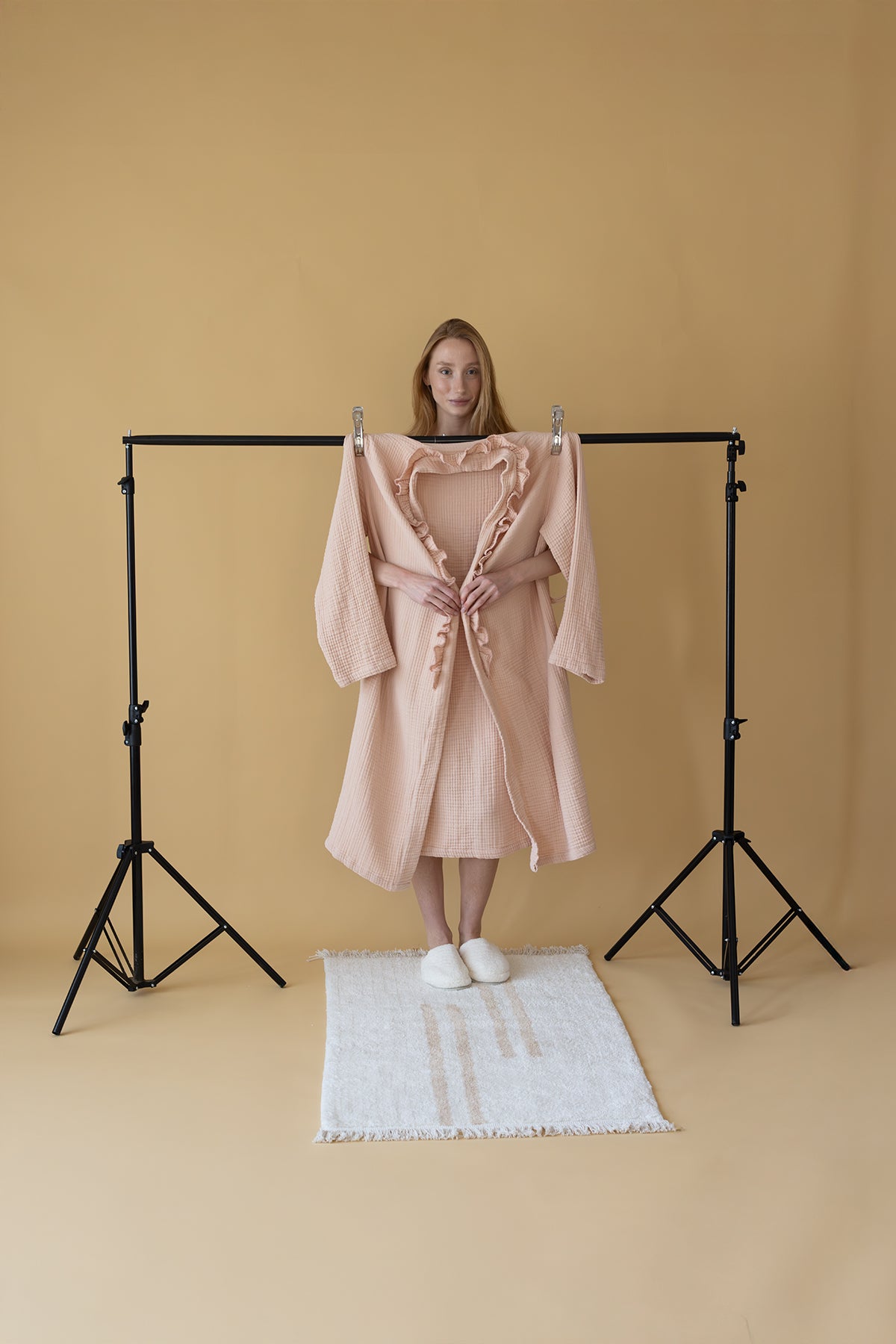 Bound Tekli Banyo Paspası %100 Pamuk 50x80 cm Beyaz