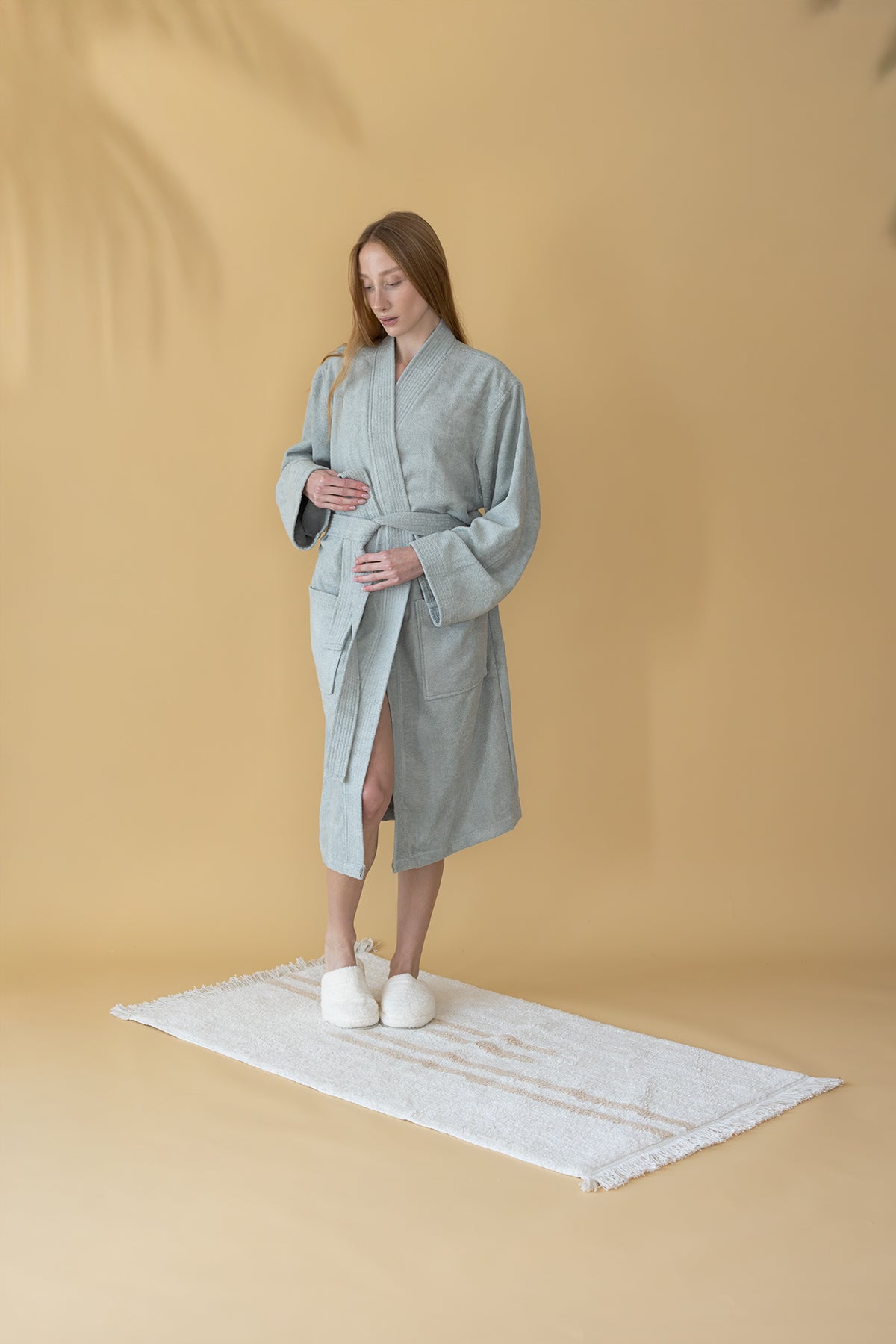 Verona Bambu Kadın Bornoz Adaçayı