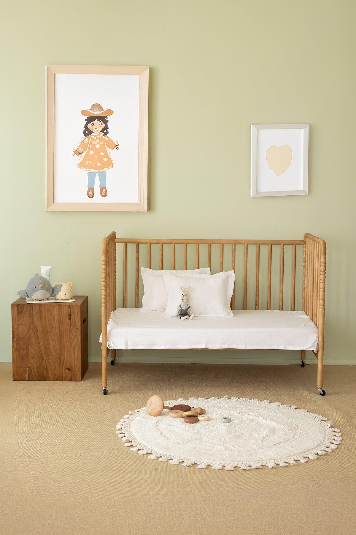 2'li Çocuk Organik Müslin Yastık Kılıfı Seti Ekru