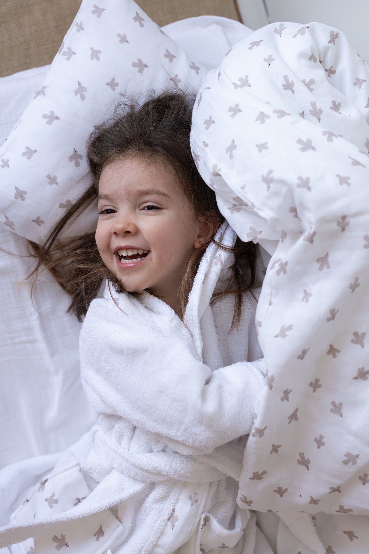 Birdie Organik Pamuk Müslin Çocuk Nevresim Takımı