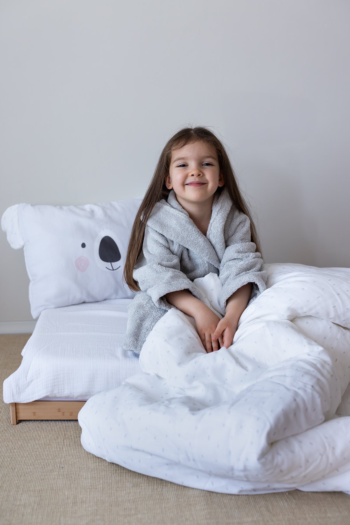 Tiny Koala Organic Cotton Muslin Kids Duvet Cover Set