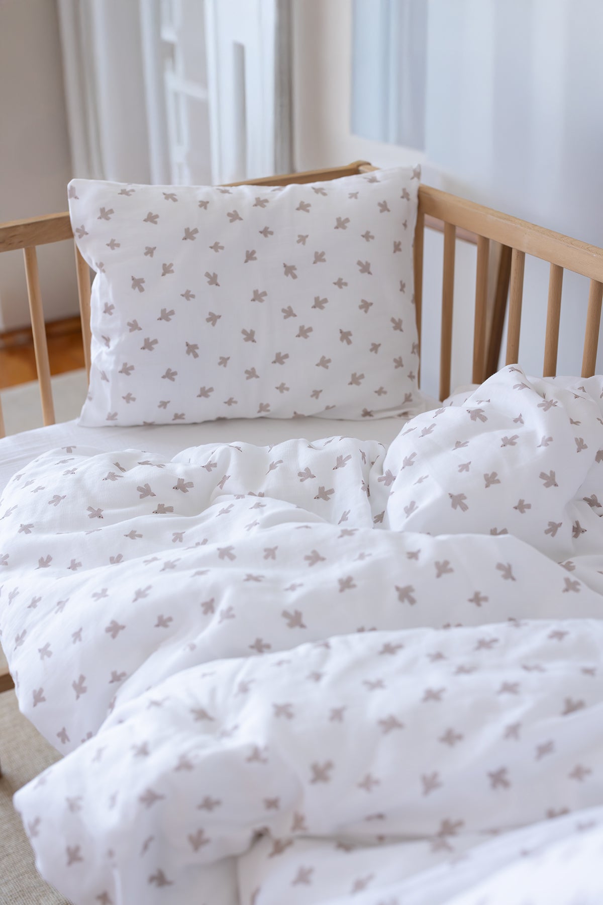 Birdie Organik Pamuk Müslin Çocuk Nevresim Takımı