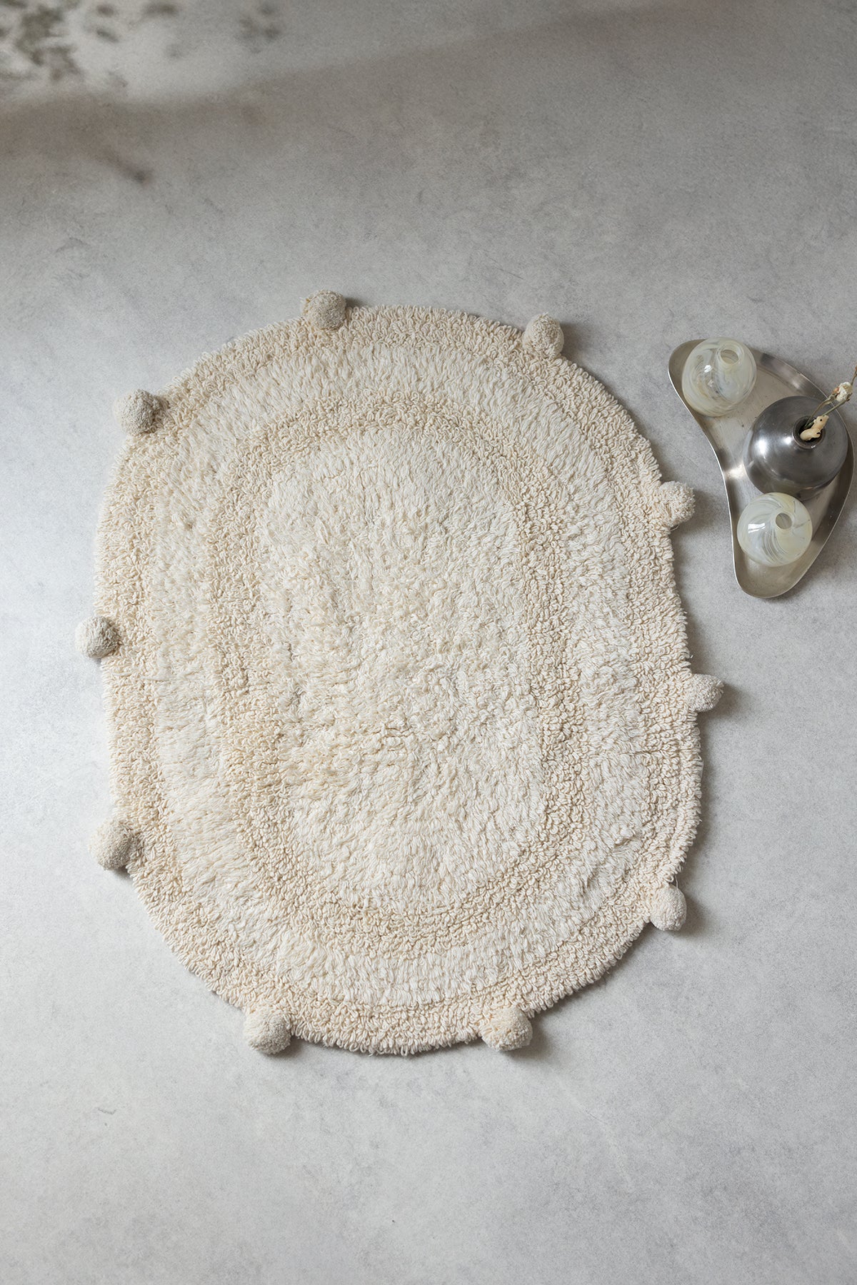 Lampetie | Eris Tekli Banyo Paspası 45x60 Bej