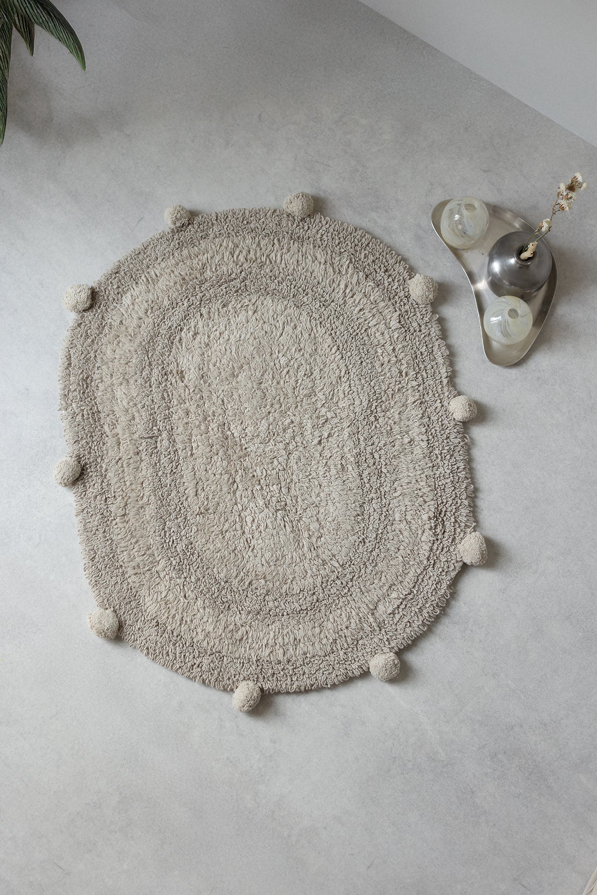 Lampetie | Eris Tekli Banyo Paspası 45x60 Kahverengi