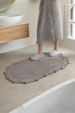 Lampetie | Eris Tekli Banyo Paspası 70x120 Gri