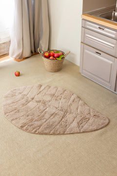 Tropic Tekli Banyo Paspası %100 Pamuk 70x110 Bej