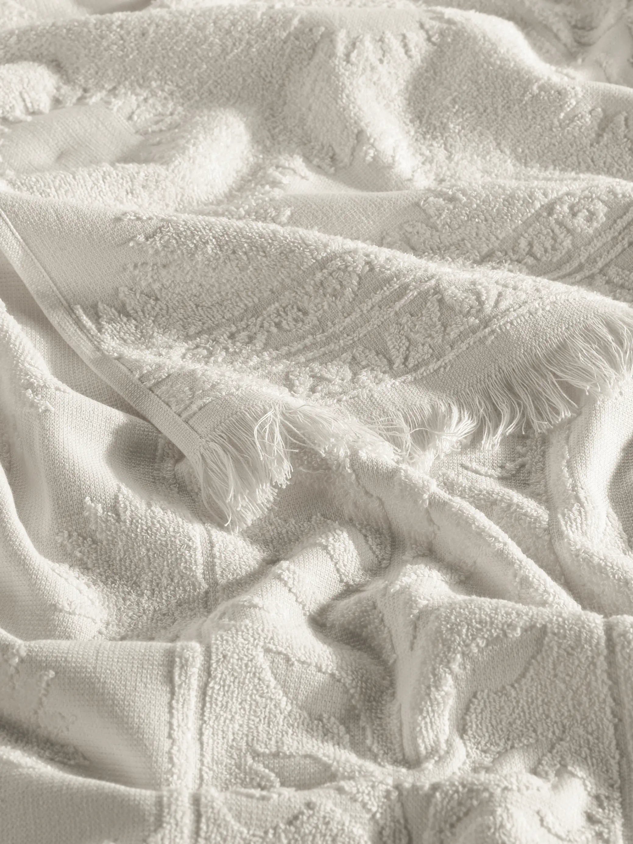 Solara %100 Pamuk Plaj Havlusu 80x170 cm Coconut Cream