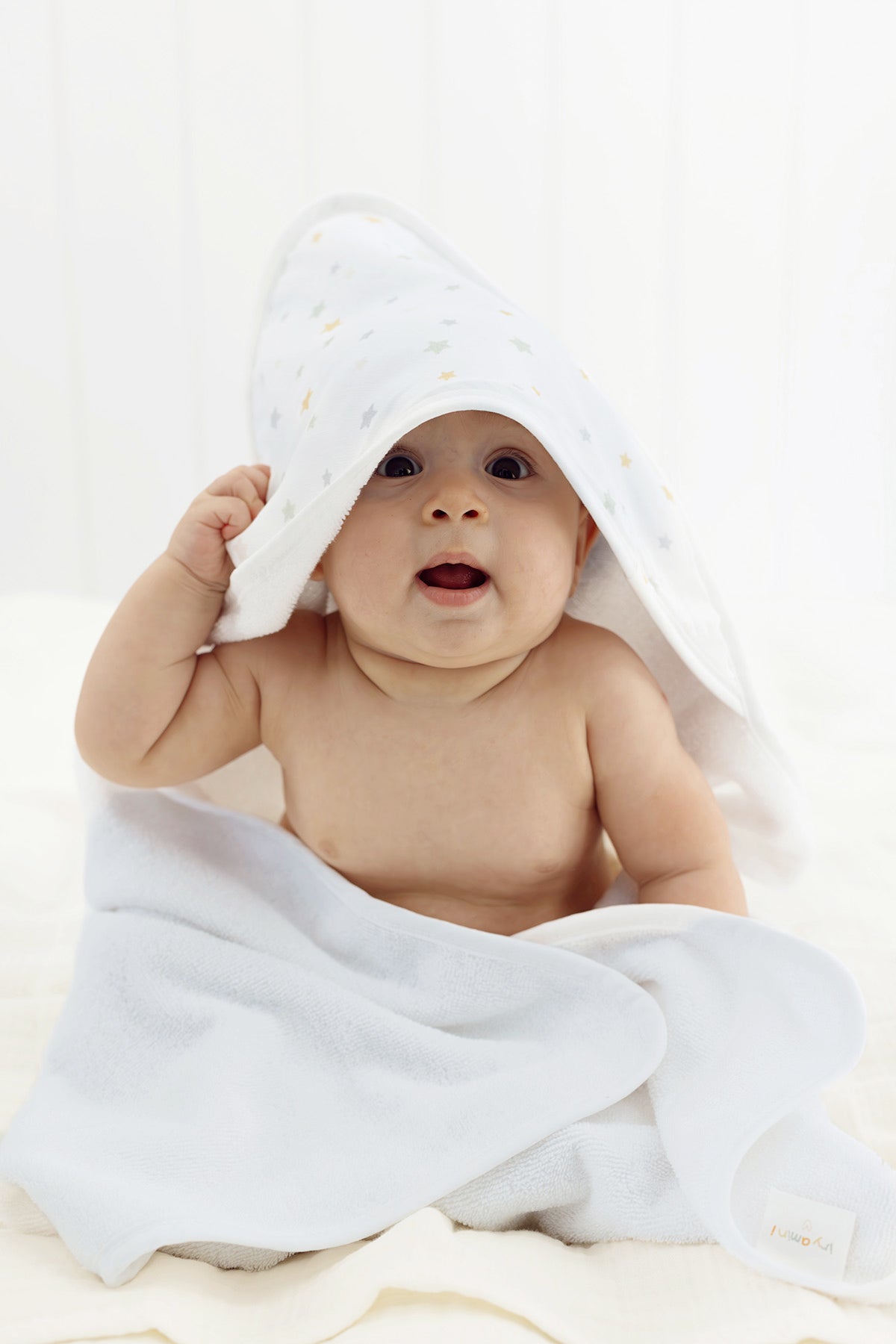 Dreamer Organic Cotton Muslin Baby Swaddle White 75x75