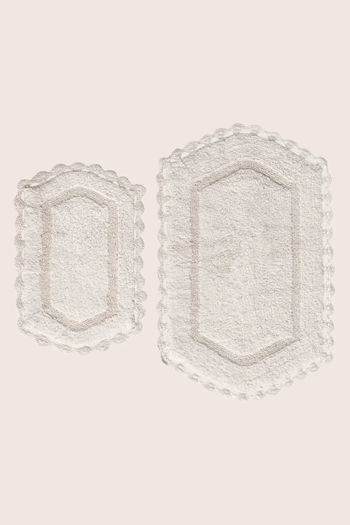 Dale 2’li Takım Banyo Paspası %100 Pamuk 40x60 + 60x90 Ekru