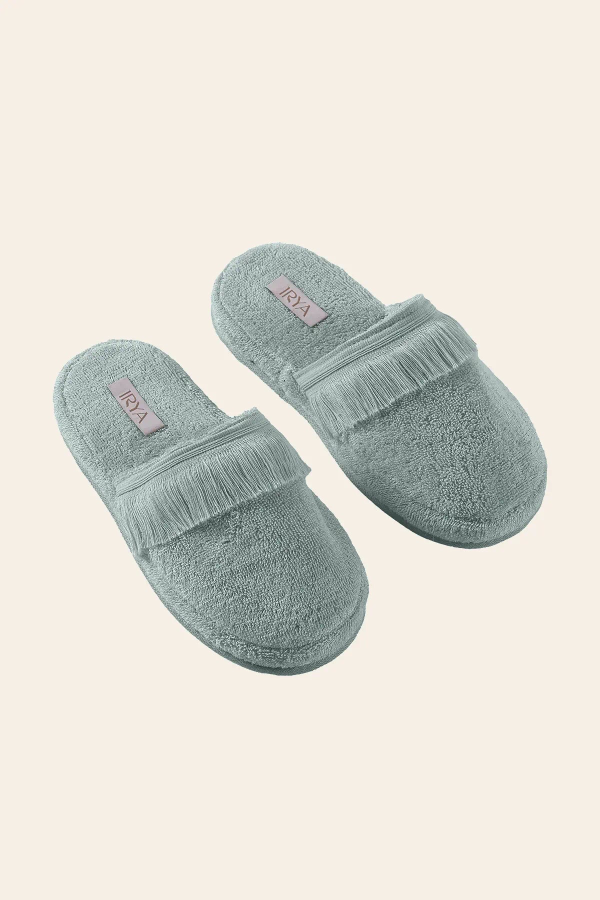 Belina Thick Sole Bamboo Slippers Blue Lage