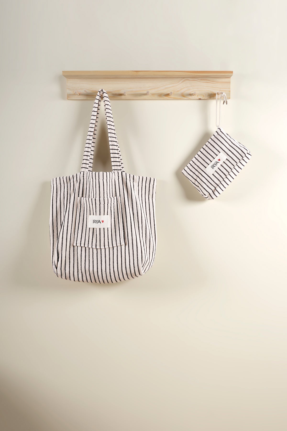 In Lines İpliği Boyalı Makyaj Çantası