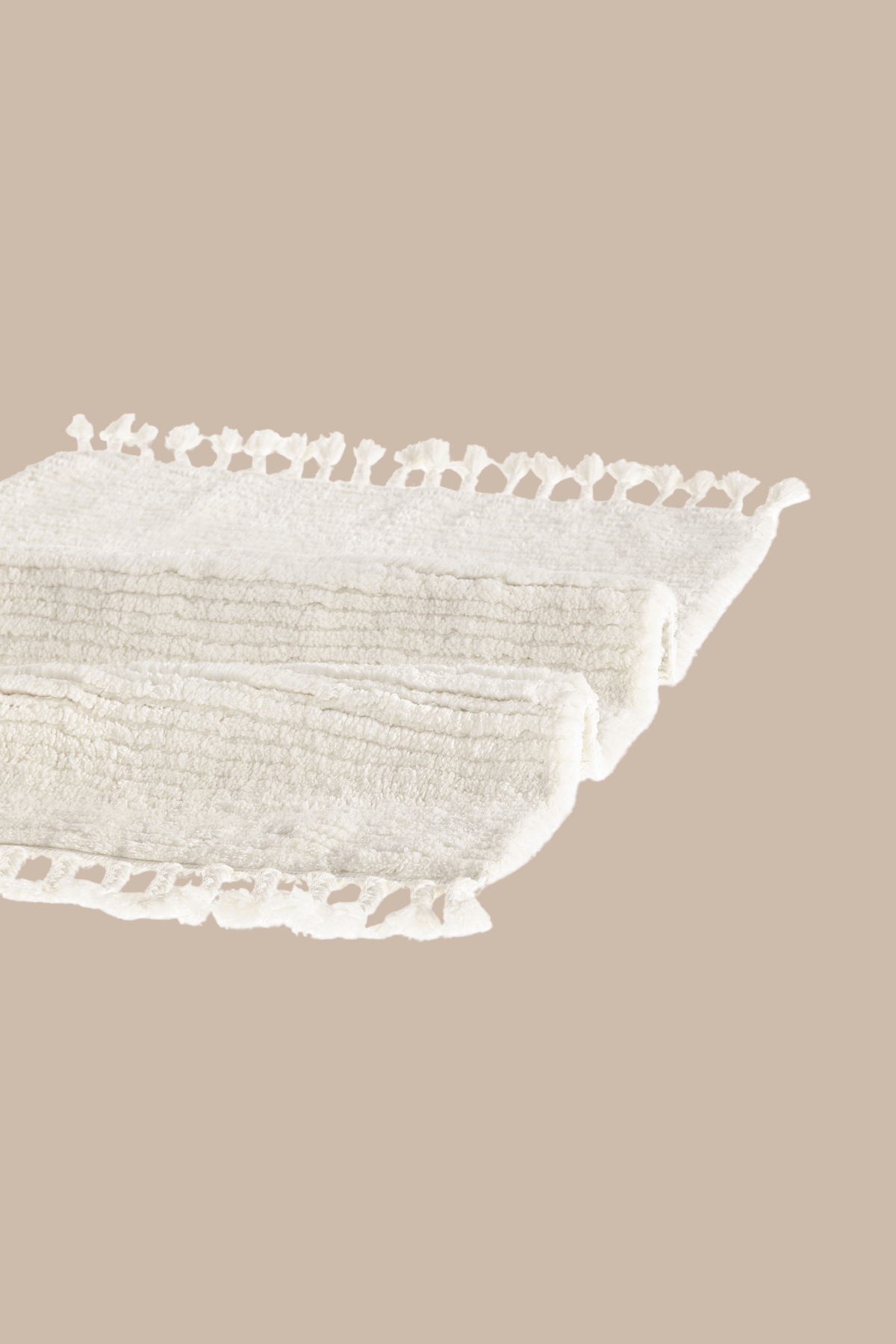 Belina Tekli Bambu Banyo Paspası 70x120 Cm Milk Ekru