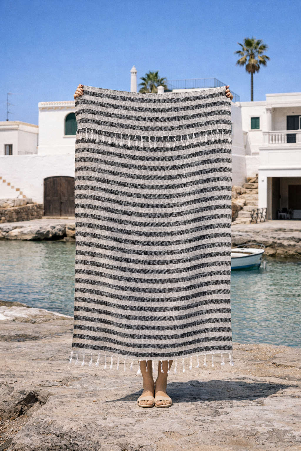 Liny Peştamal 90x170 Gri