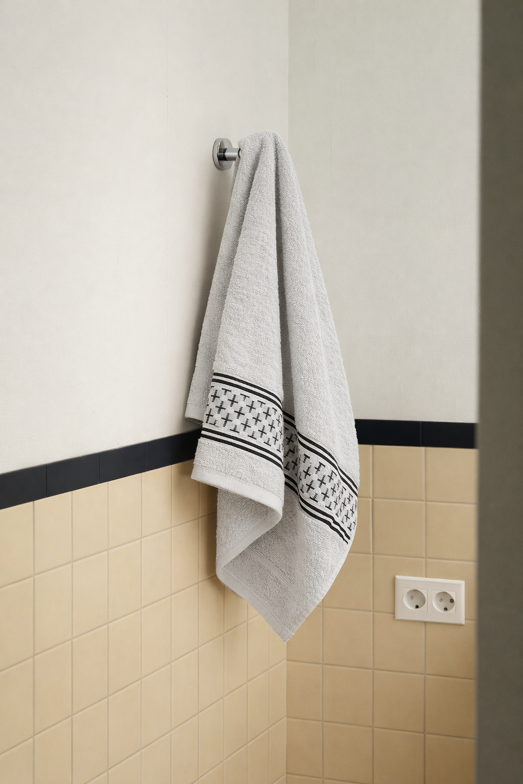 Olwen Face Towel 50x90 Gray