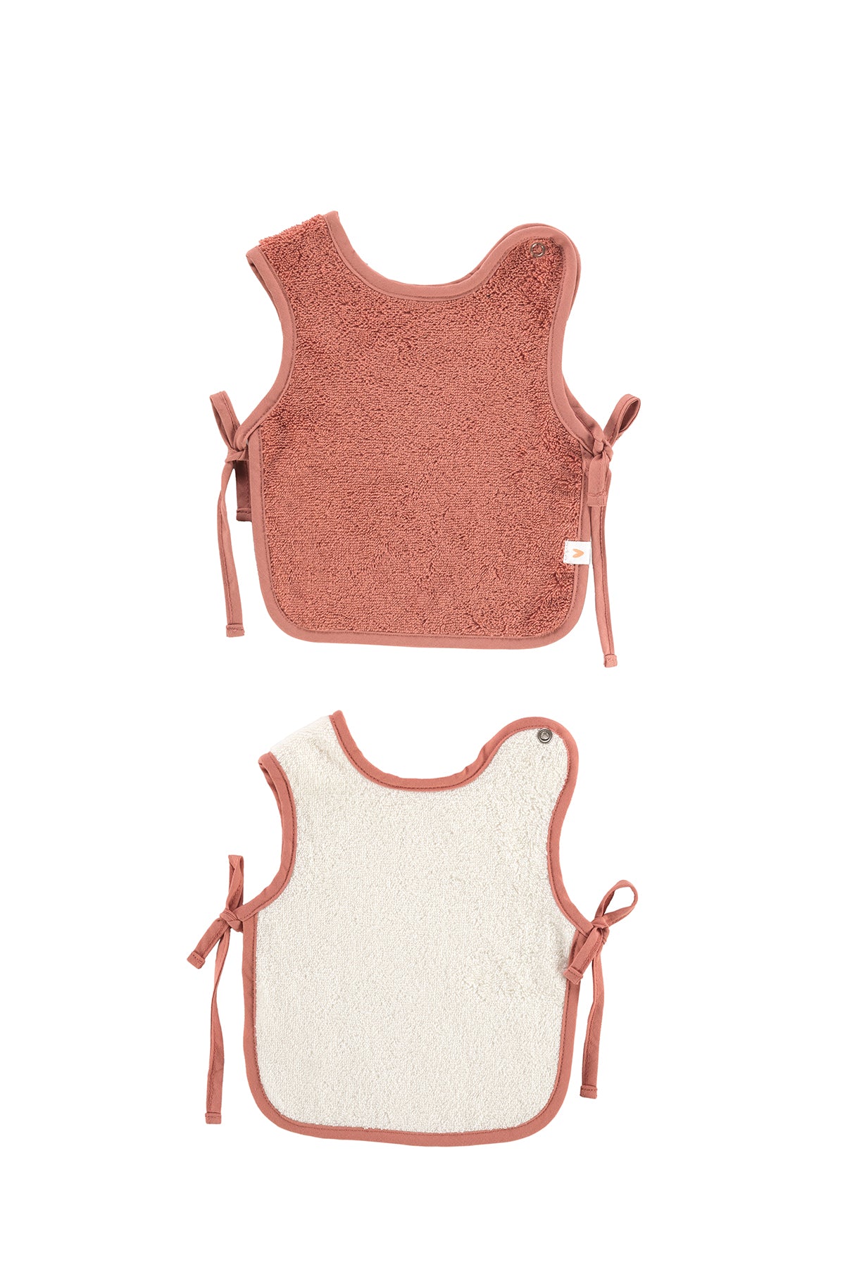 Colors of Joy 2'li Organik Pamuk Müslin Bebek Önlük Seti Kiremit