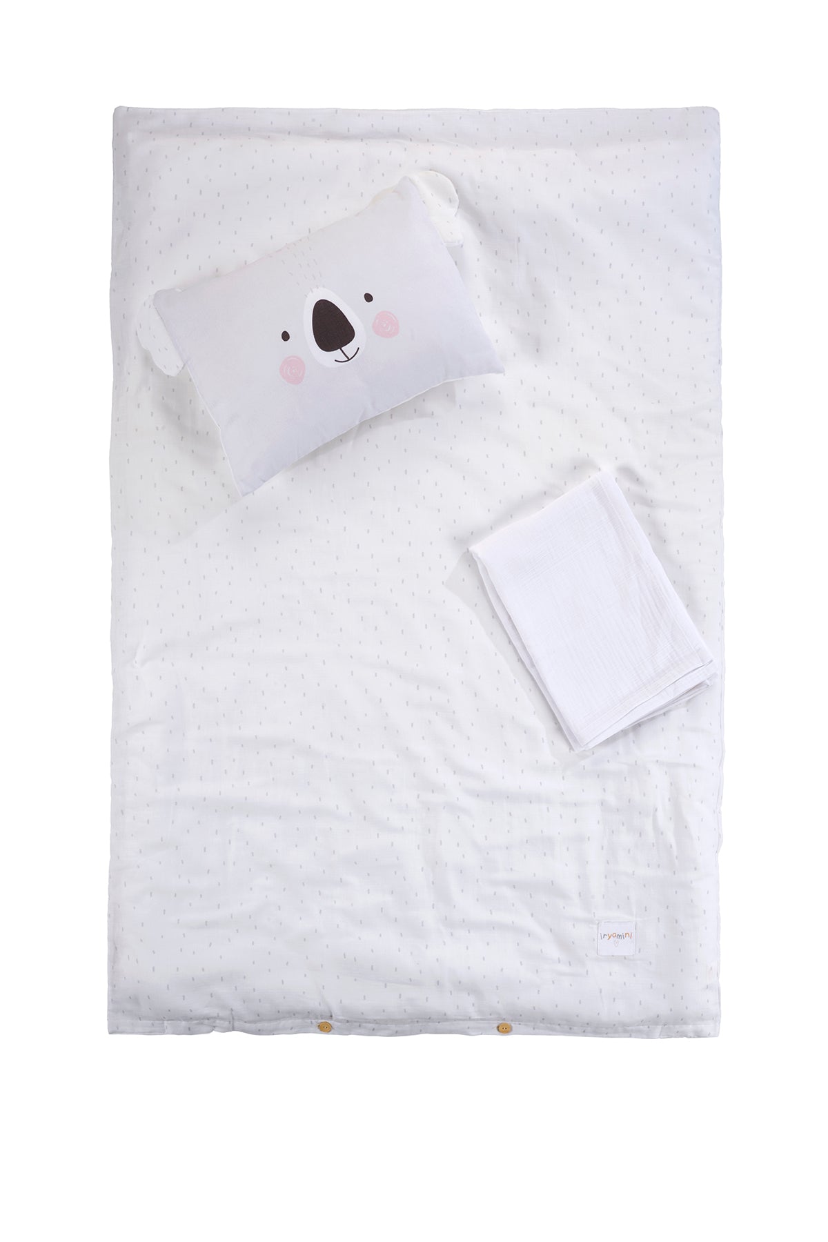 Tiny Koala Organic Cotton Muslin Kids Duvet Cover Set