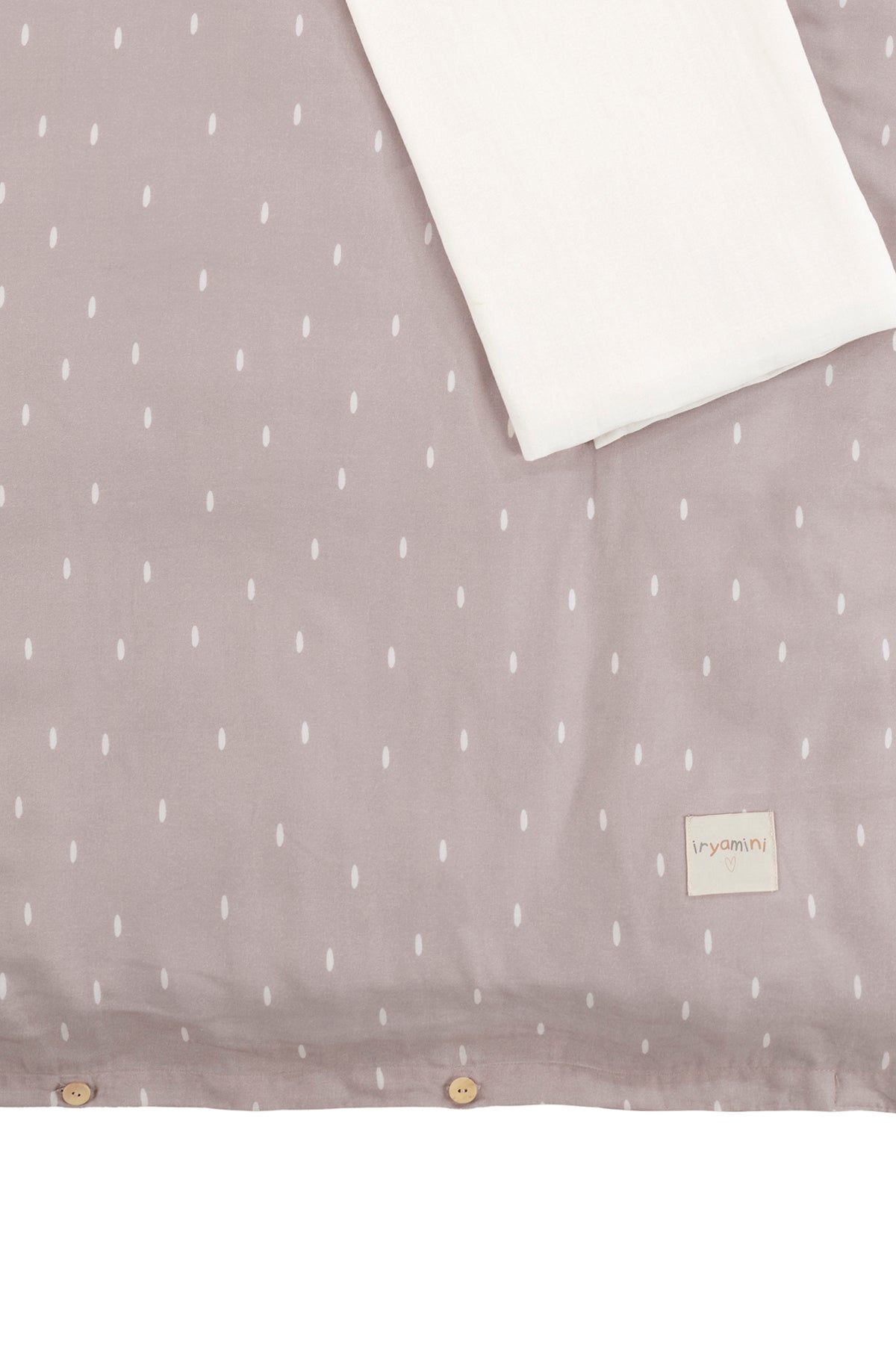 Tiny Bear Organik Pamuk Müslin Çocuk Nevresim Takımı Bej