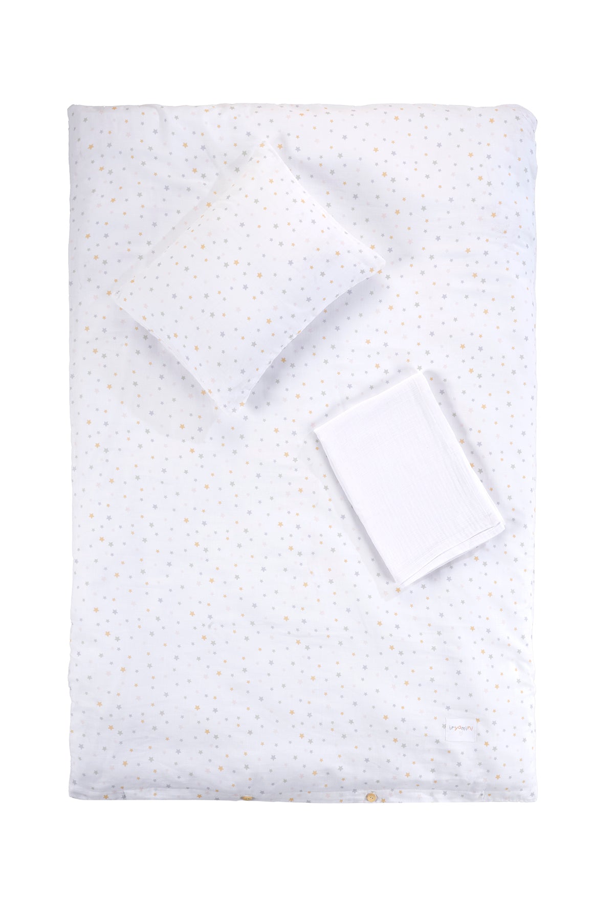 Dreamer Organic Cotton Muslin Kids Duvet Cover Set