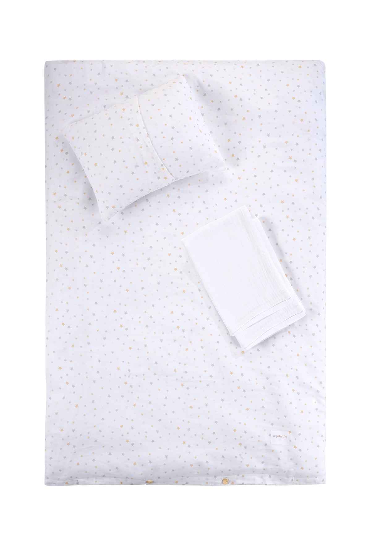 Dreamer Organic Cotton Muslin Kids Duvet Cover Set