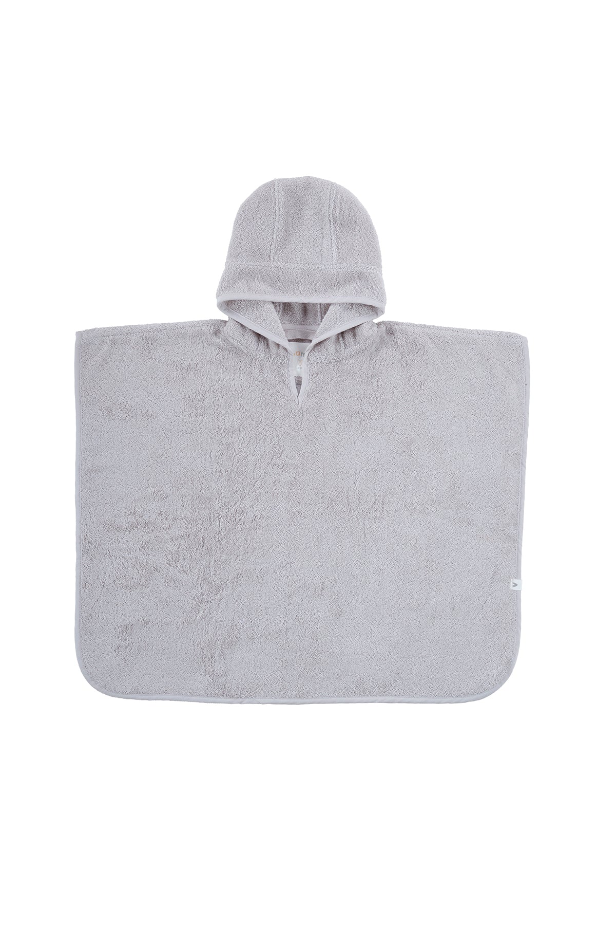 Tiny Koala Organik Pamuk Nakışlı Çocuk Panço Gri