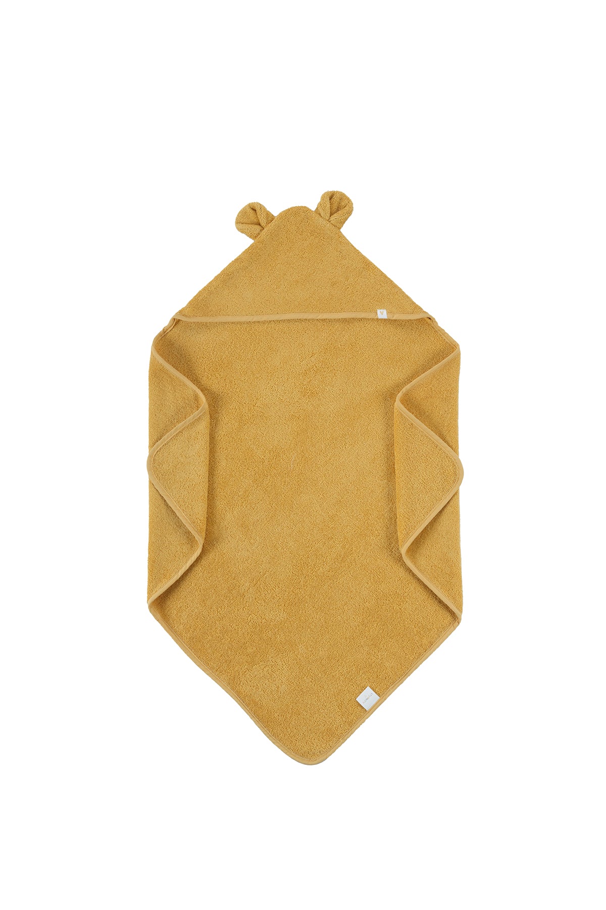 Tiny Bear Organic Cotton Baby Swaddle Mustard 75x75 cm