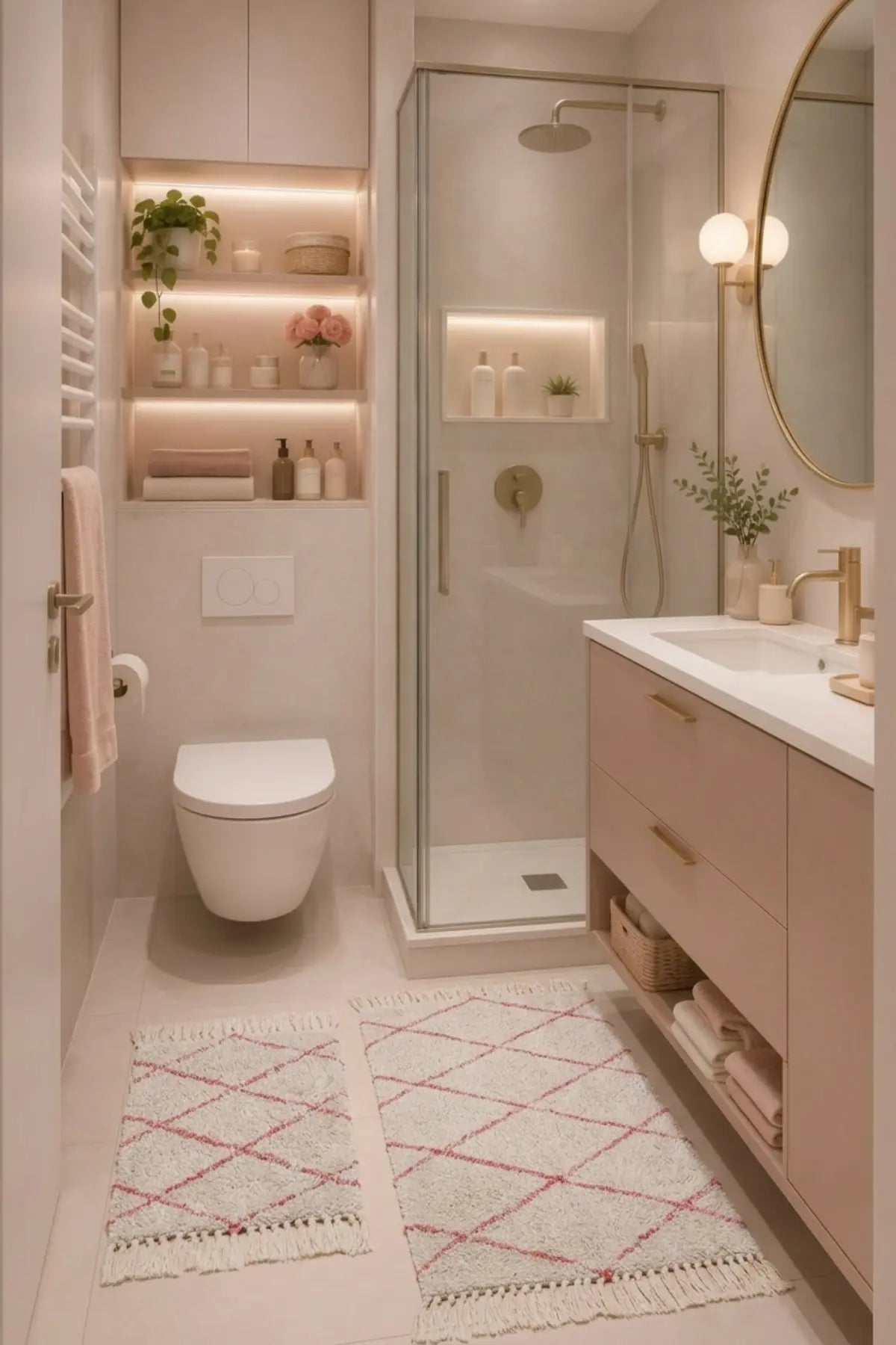 Grace 2’li Takım Banyo Paspası %100 Pamuk 40x60 + 60x90