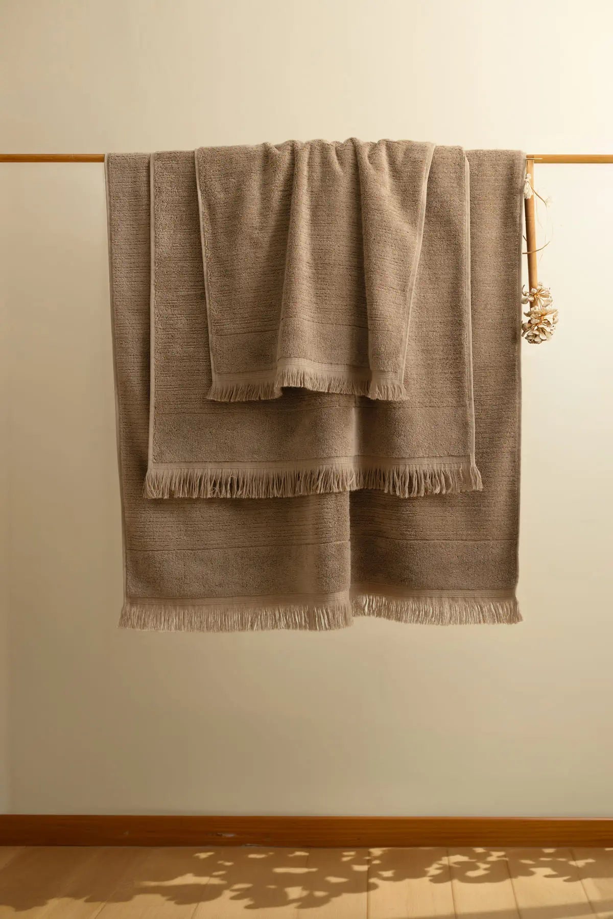 Fiona %100 Pamuk Havlu 70x140 cm Earth Brown