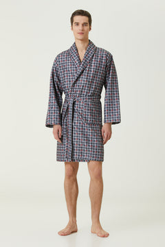 Marvin Printed Men's Bathrobe