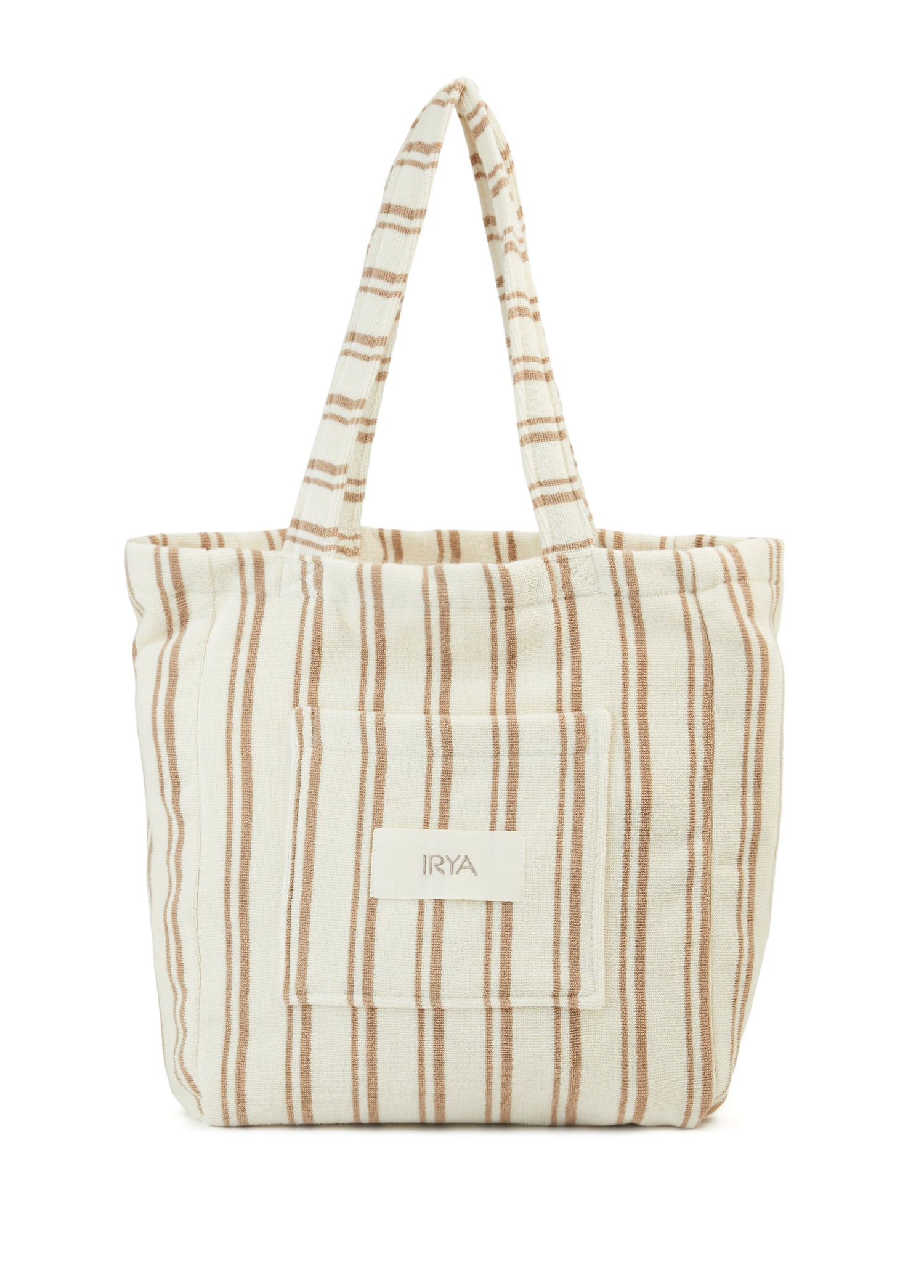 In Lines İpliği Boyalı Büyük Çanta Mocha