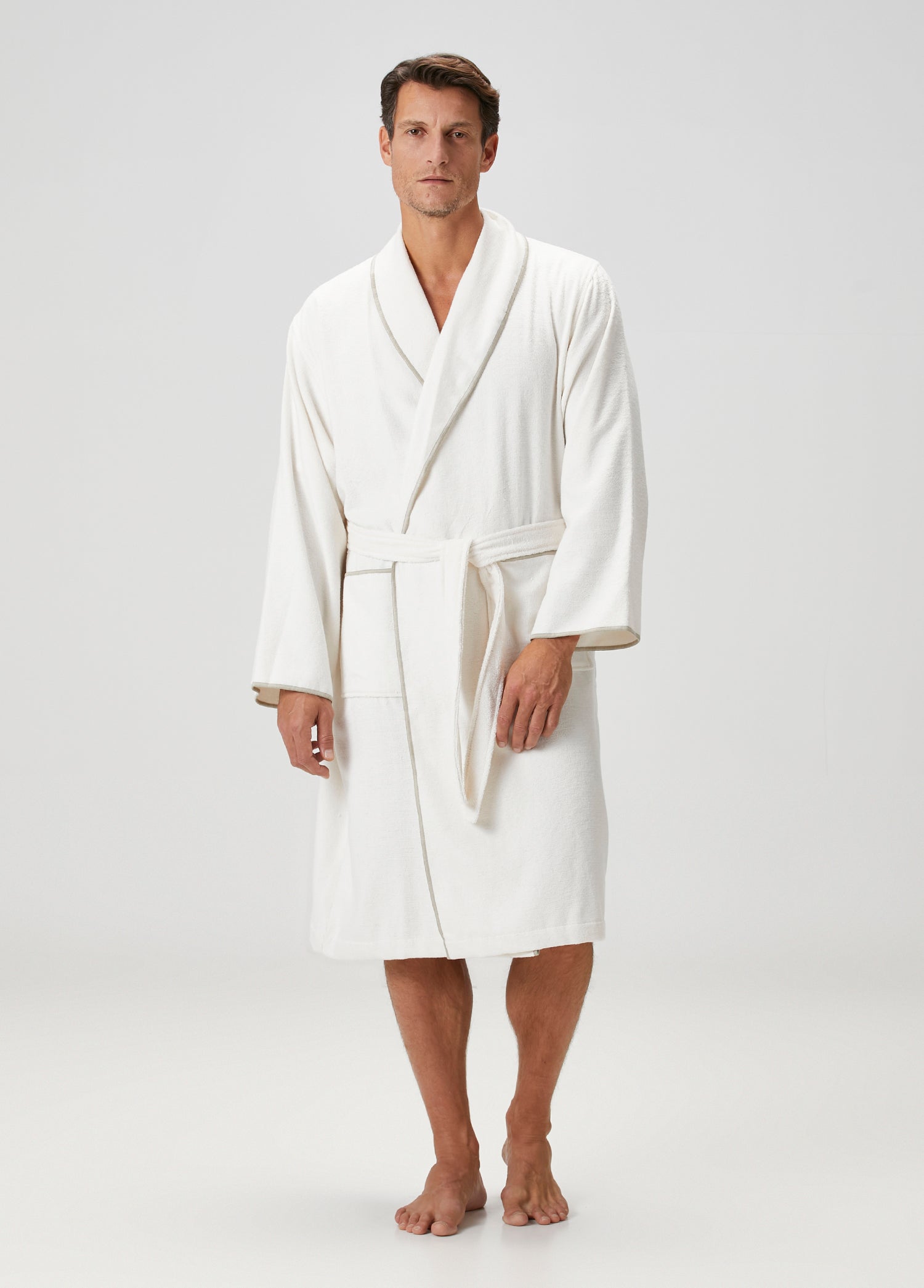 Dolce Bambu Erkek Bornoz Bej