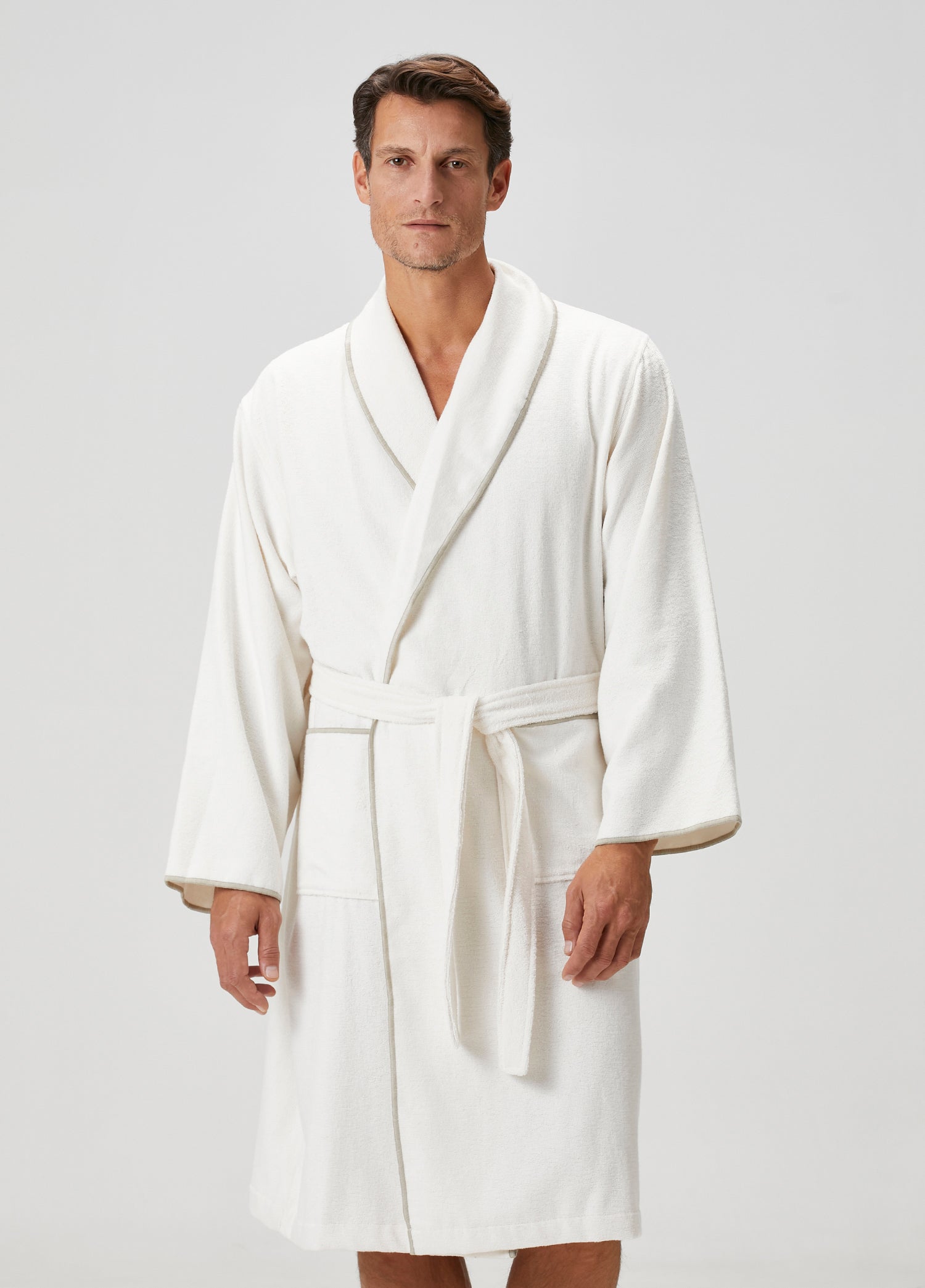 Dolce Bambu Erkek Bornoz Bej