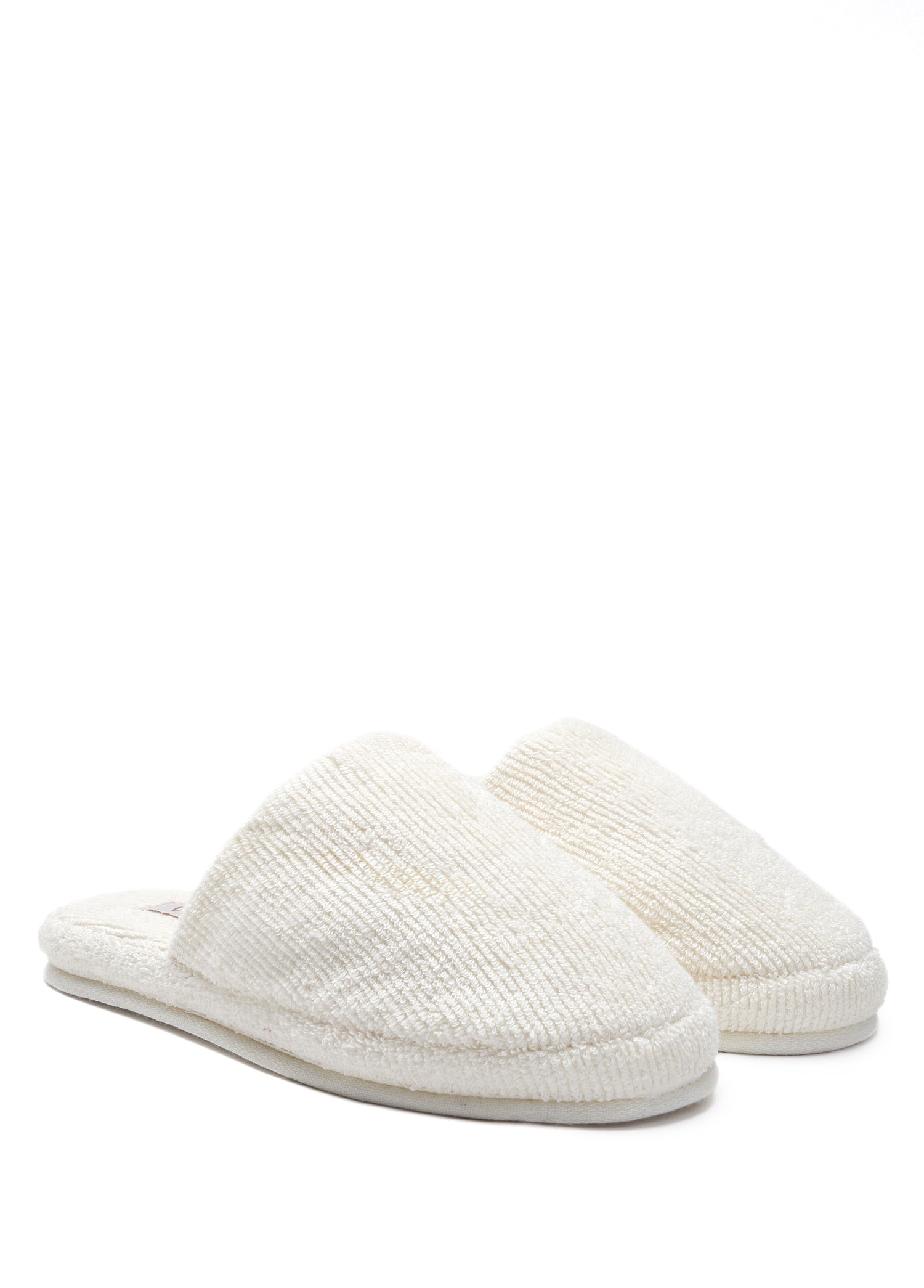 Solena %100 Pamuk Unisex Havlu Terlik Ekru