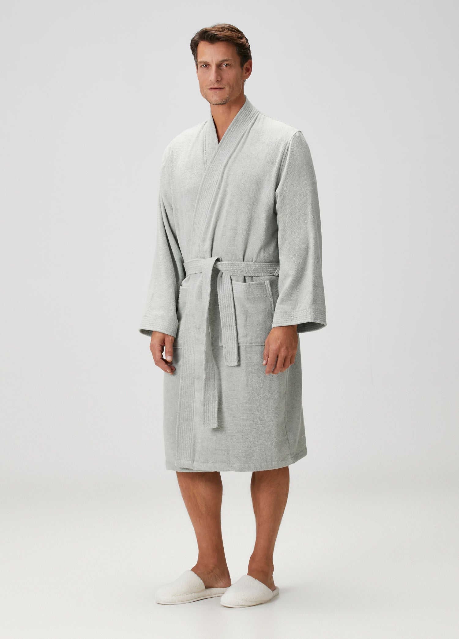 Verona Bambu Erkek Bornoz Adaçayı