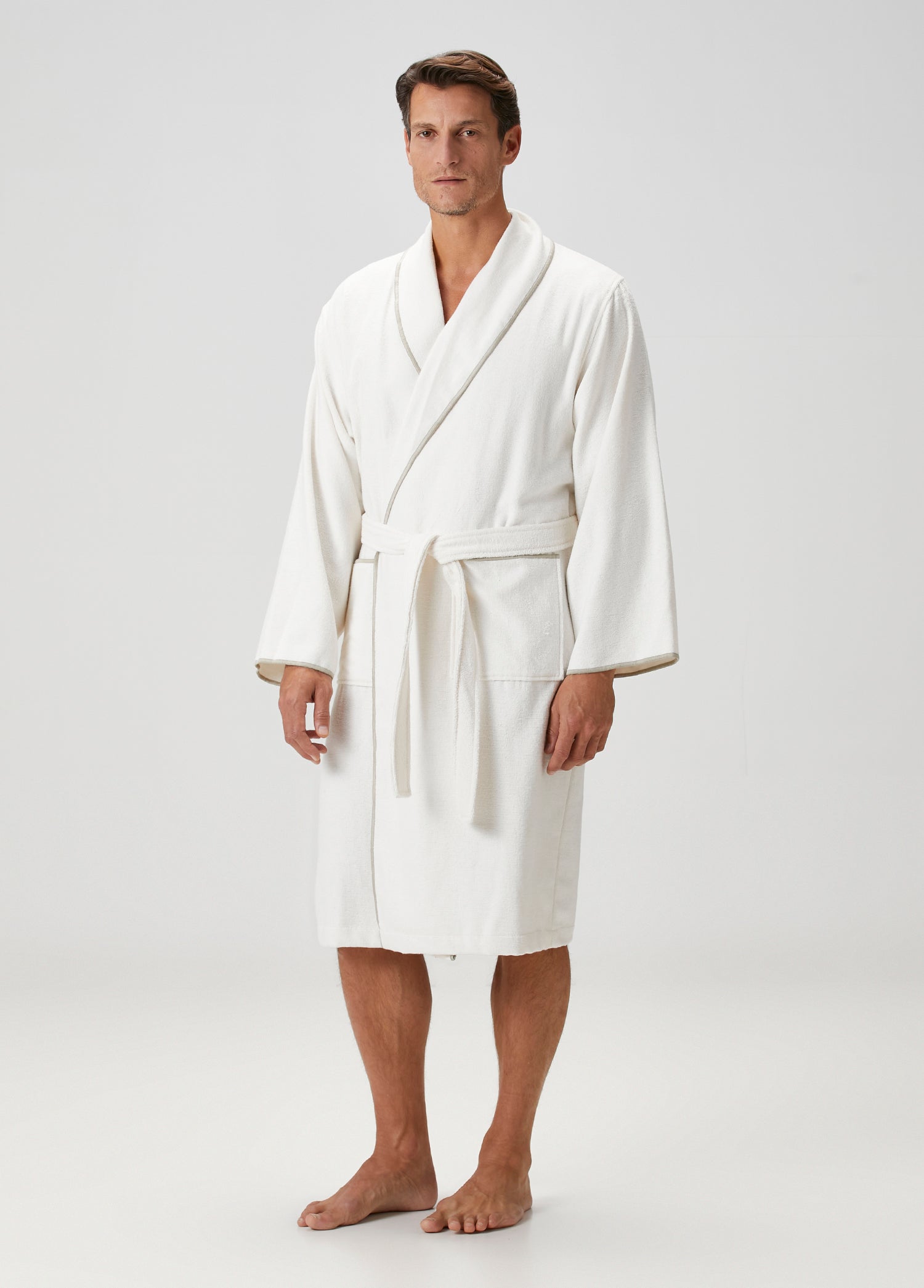 Dolce Bambu Erkek Bornoz Bej