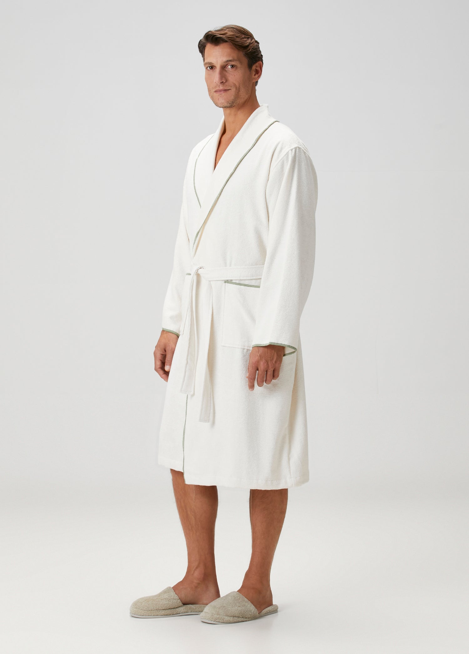 Dolce Bambu Erkek Bornoz Yeşil