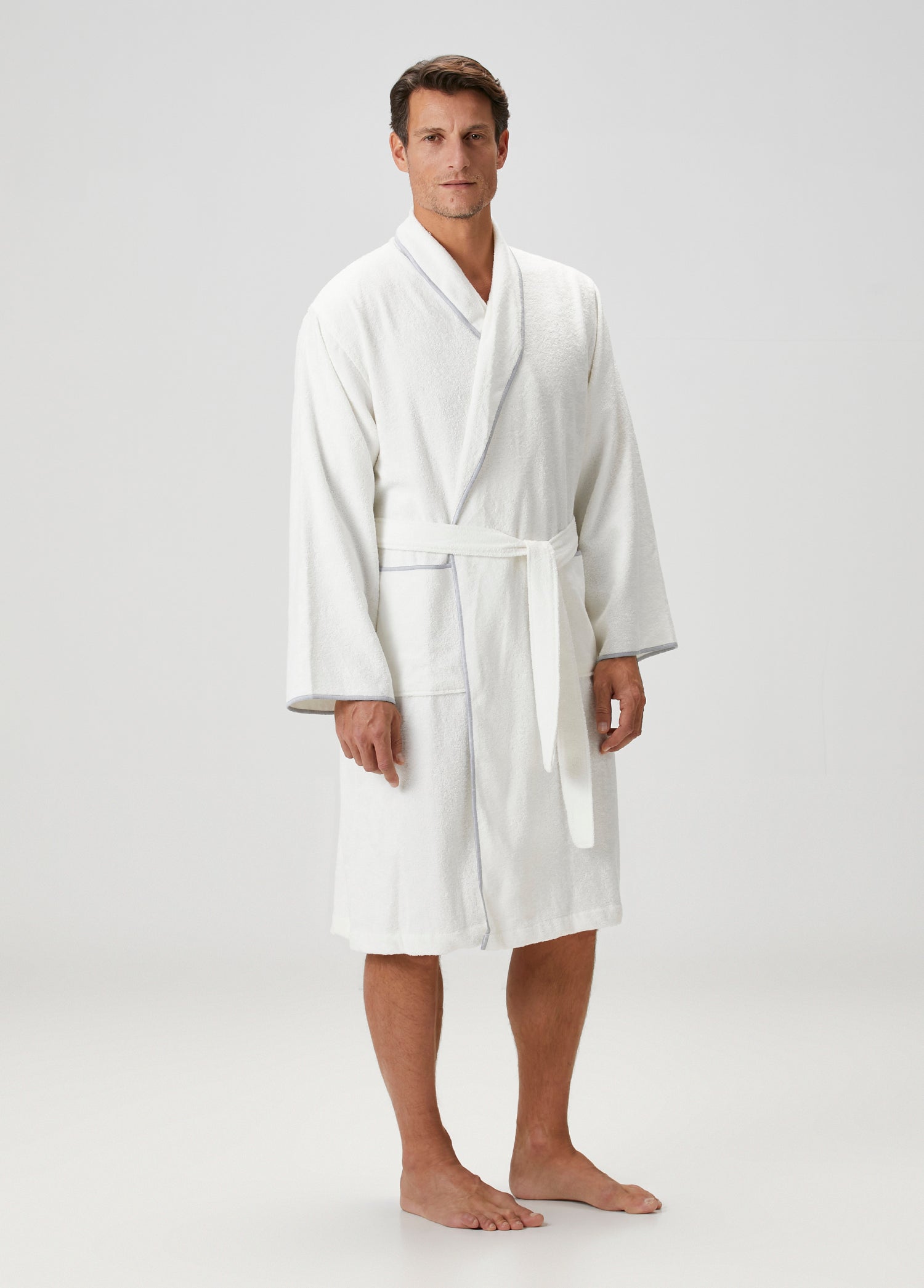 Dolce Bambu Erkek Bornoz Mavi