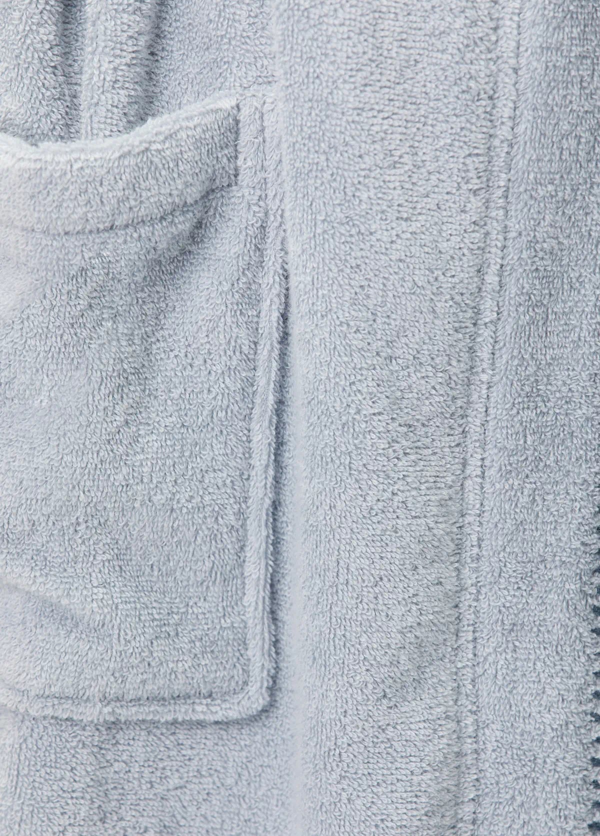 Shadow 100% Cotton Women's Bathrobe Misty Blue