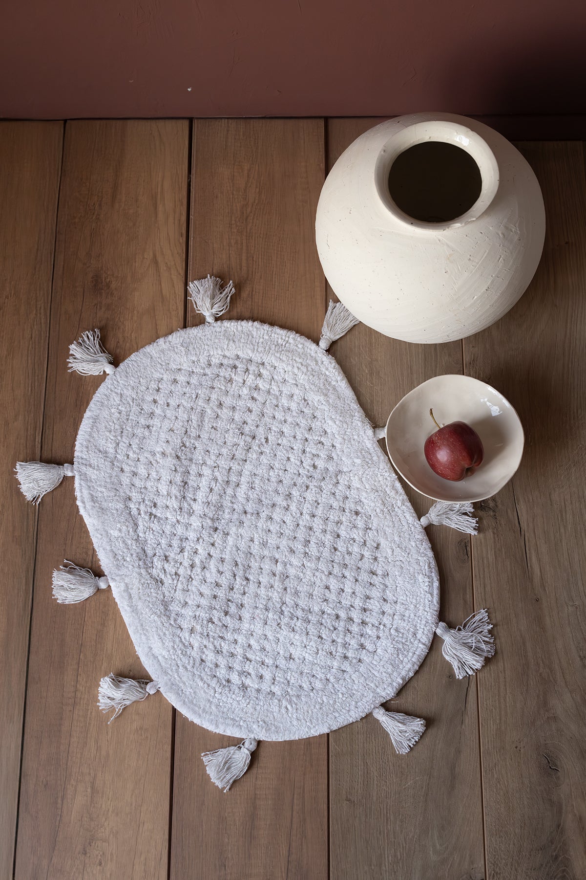 Lampetie | Elora Tekli Banyo Paspası 40x60 Ekru