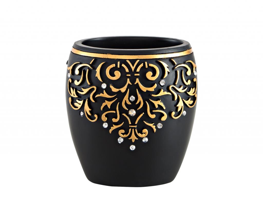 Flossy Toothbrush Holder Black