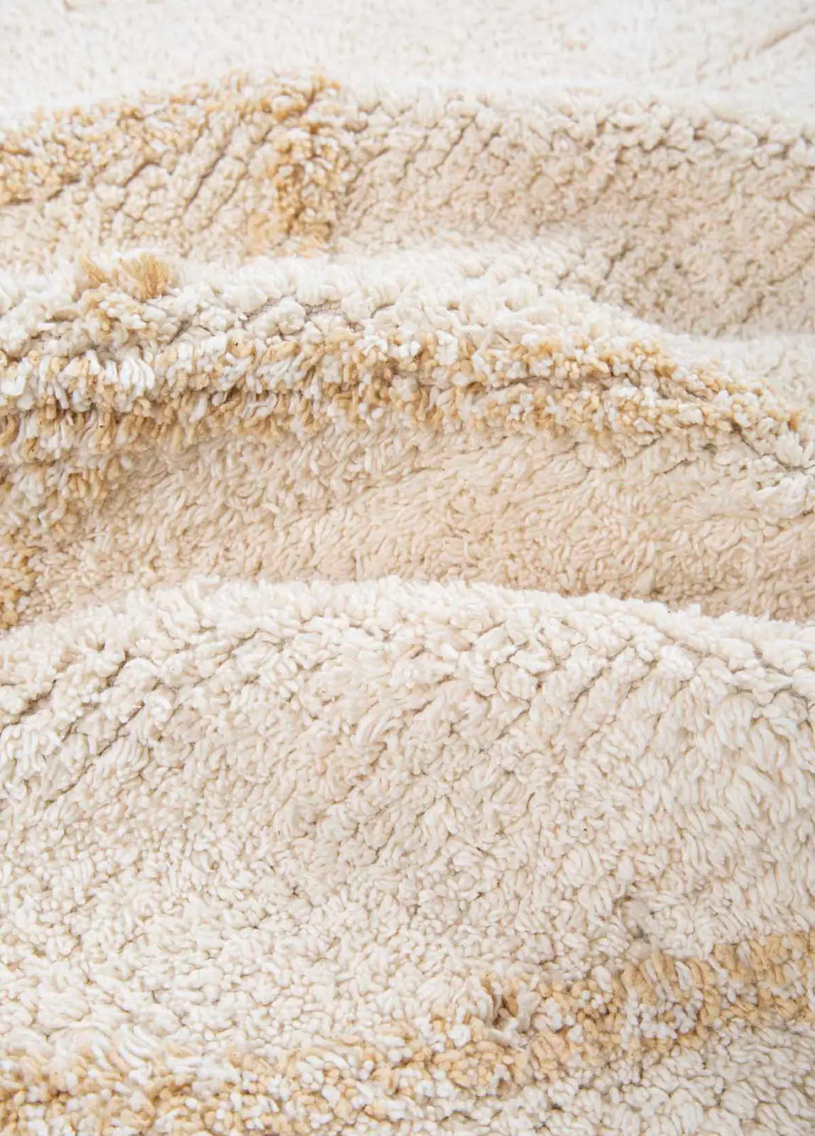 Agnes 2 Piece Bath Mat Set 100% Cotton 40x60 + 60x90 Ecru