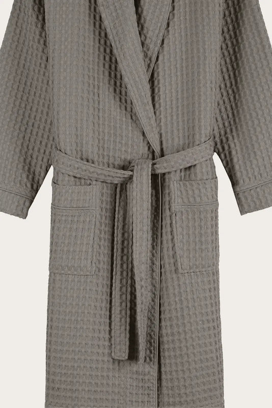 Aura Waffle Bornoz Takımı Gri