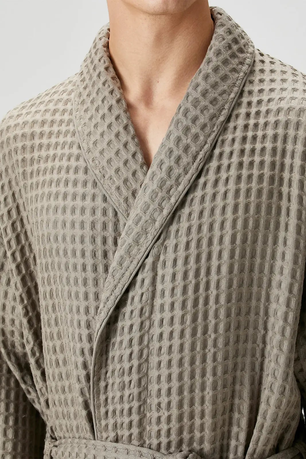 Aura Waffle Erkek Bornoz Gri